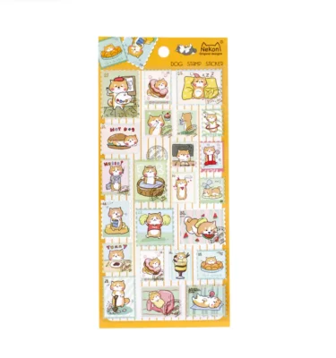 Adesivo - Dog Stamp Sticker Yellow