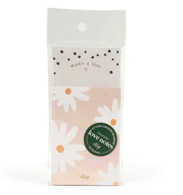 Kit 2 Blocos de notas – Coleção Love Notes - Make a List