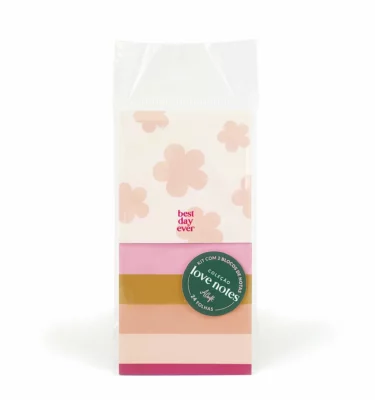 Kit 2 Blocos de notas – Coleção Love Notes - Best Day