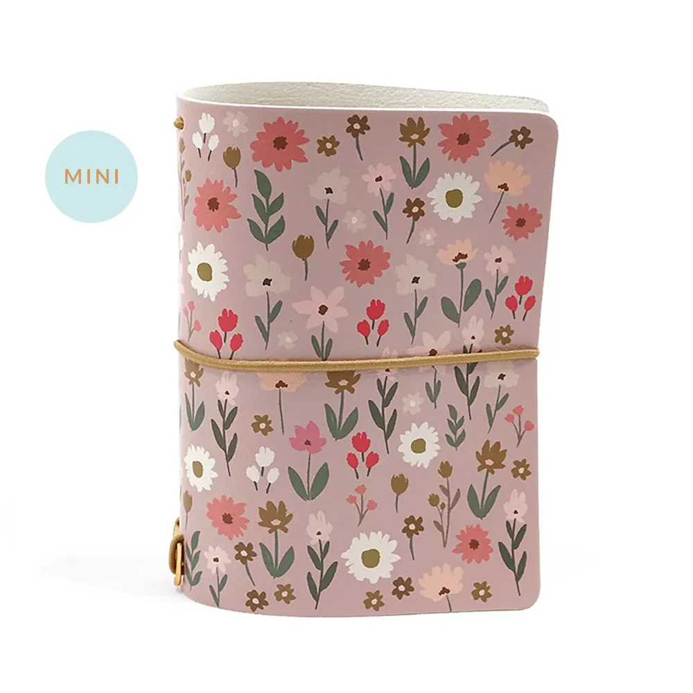Planner A.Craft - Mini capa Wildflowers Rosé