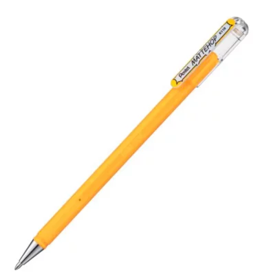 Caneta gel roller - Mattehop Pentel - Amarelo 1.0MM