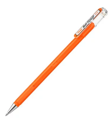 Caneta gel roller - Mattehop Pentel - Laranja 1.0MM