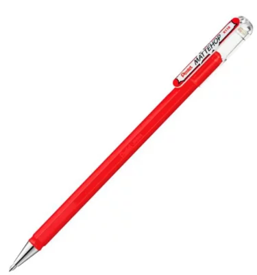 Caneta gel roller - Mattehop Pentel - Vermelho 1.0MM