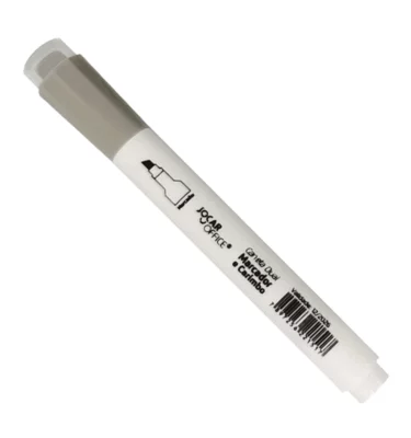 Caneta dual - marca texto e carimbo - Cinza