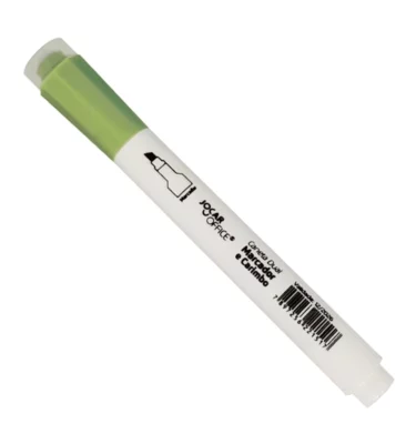 Caneta dual - marca texto e carimbo - Verde oliva
