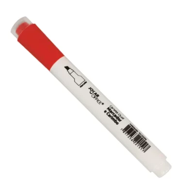 Caneta dual - marca texto e carimbo - Vermelho