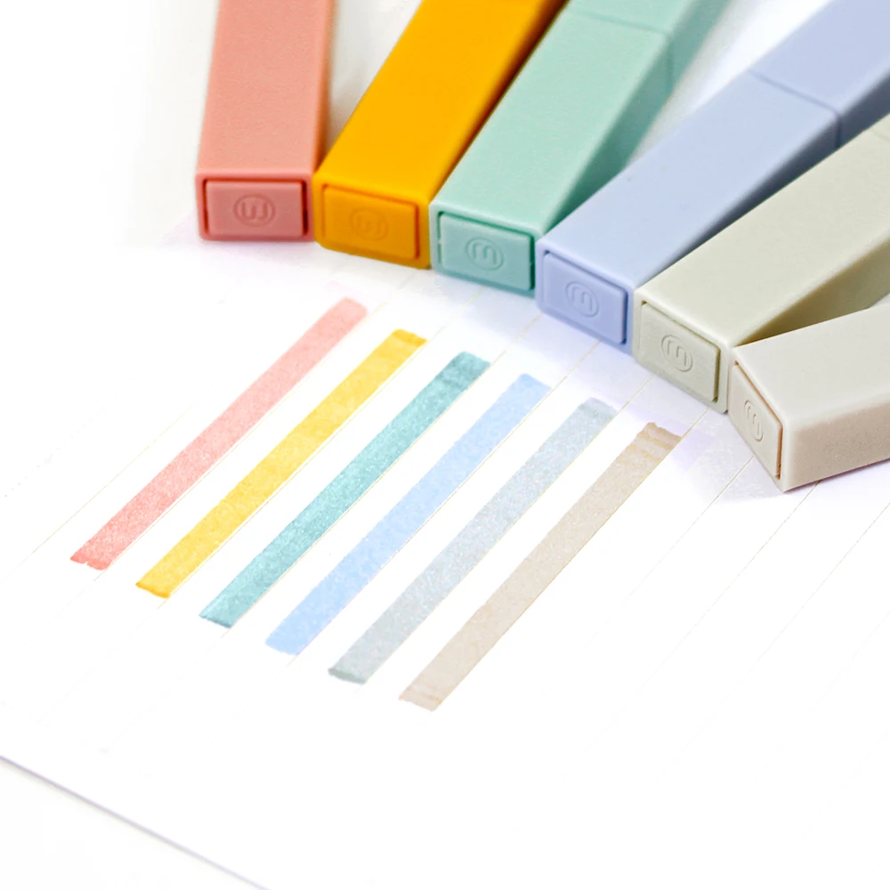 Kit 6 canetas marca textos - Cores Pastel - Imagem 3