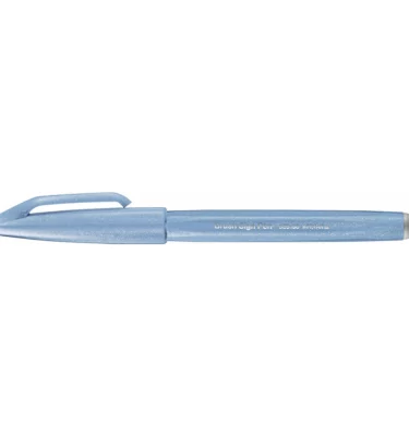Caneta Brush - Sign Pen Pentel - Cinza Azulado