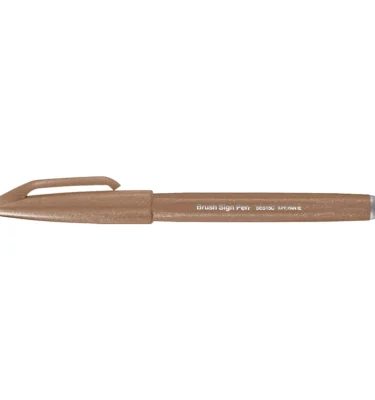 Caneta Brush - Sign Pen Pentel - Marrom Claro