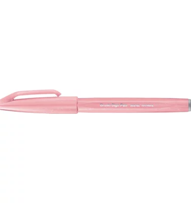 Caneta Brush - Sign Pen Pentel - Rosa Pastel