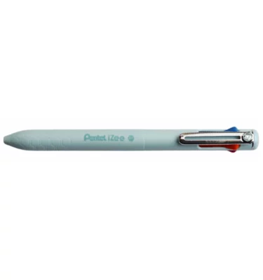 Caneta Esferográfica - IZEE Pentel 4 Cores - Azul Claro 0.7mm