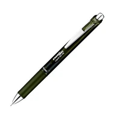 Caneta Gel - Energel Black Colors Pentel - Preto oliva 0.5mm