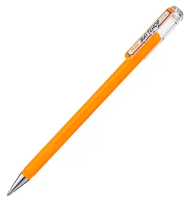 Caneta Gel Roller - Mattehop Pentel - Amarelo alaranjado 1.0mm