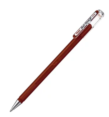 Caneta Gel Roller - Mattehop Pentel - Marrom 1.0mm