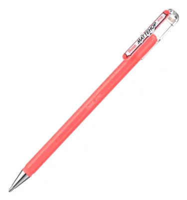 Caneta Gel Roller - Mattehop Pentel - Rosa coral 1.0mm