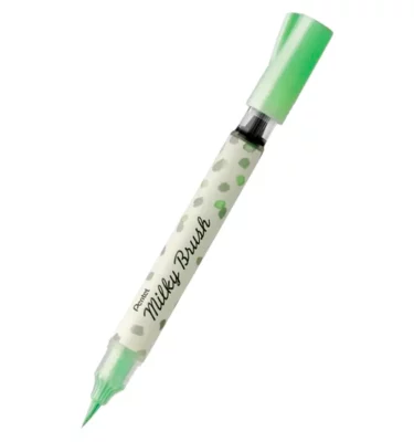 Caneta Pincel - Milky Brush Pentel - Verde pastel