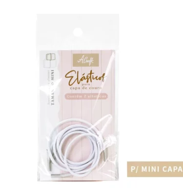 Planner A.Craft - Elástico para mini capa de couro - Branco