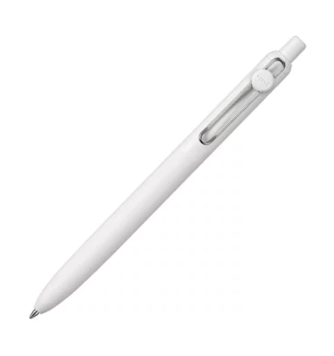 Caneta gel - Uniball Zento - Snow - Preta 0.7mm