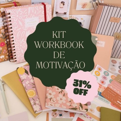 Kit Workbook de motivação - 31% off