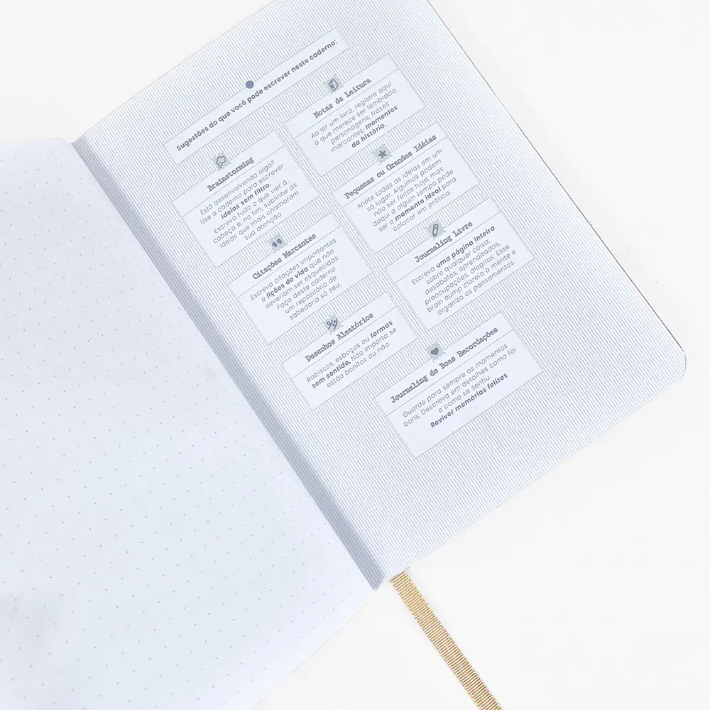 Caderno A.Craft - Matchá Floral - Sem pauta branco (align) - Imagem 5
