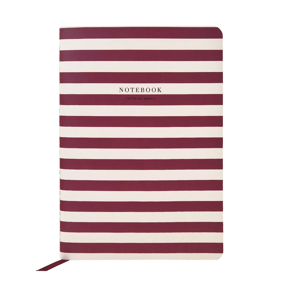 Caderno A.Craft - Cereja Listrado - Pautado creme (align) - Imagem 2