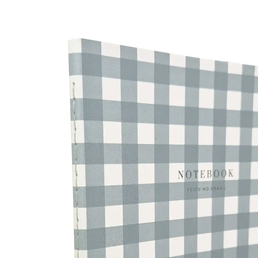 Caderno A.Craft - Eucalipto Xadrez - Liso branco (align) - Imagem 3