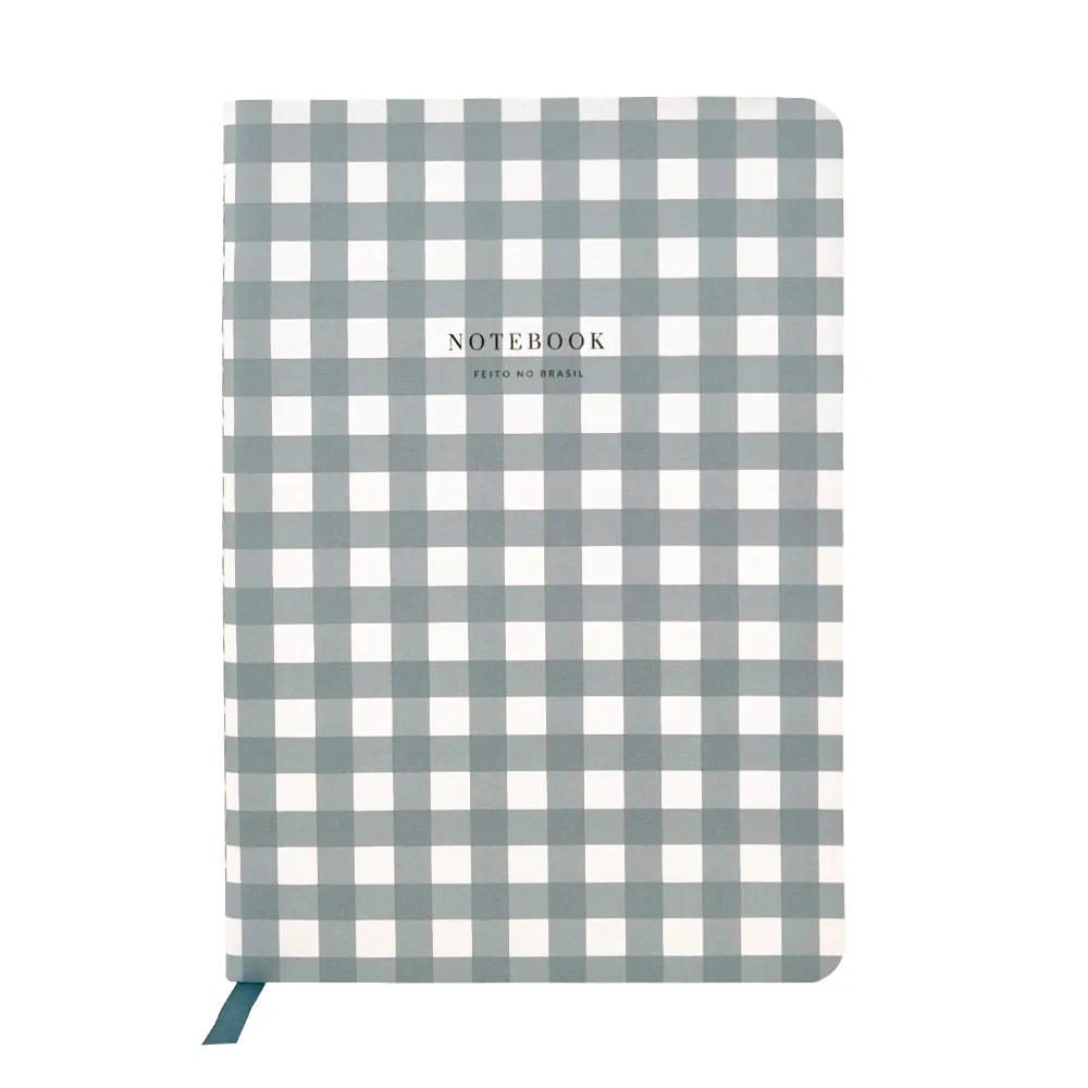 Caderno A.Craft - Eucalipto Xadrez - Liso branco (align) - Imagem 2