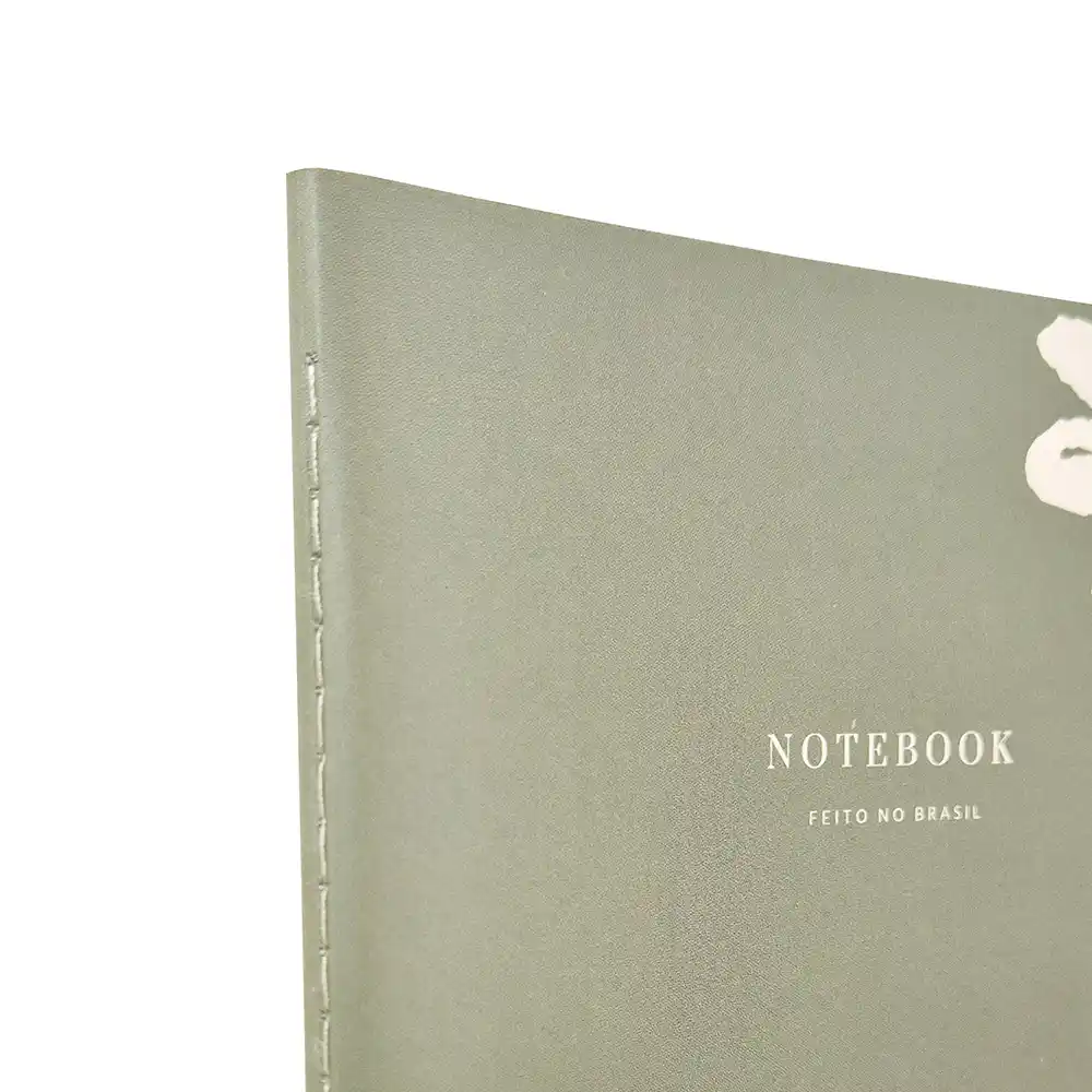 Caderno A.Craft - Matchá Floral - Sem pauta branco (align) - Imagem 3