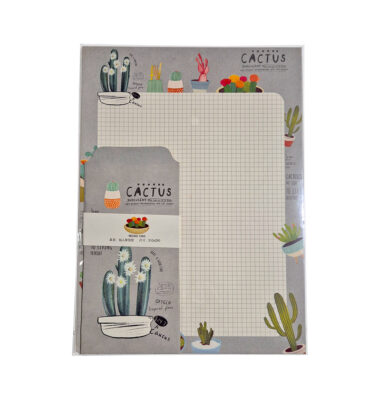 Papel de carta cacto – Bazar dia 4